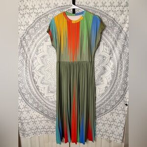 Colorful Striped Maxi Dress